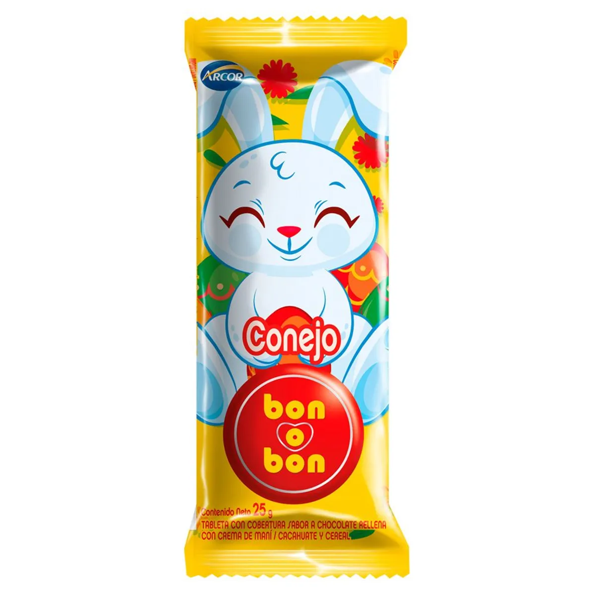 BON O BON - Conejo Bon o Bon Chocolate con Leche Empaque 25 g