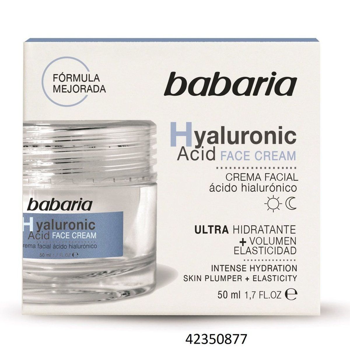 BABARIA - Crema Facial Babaria Ácido Hialurónico Envase 50 mL