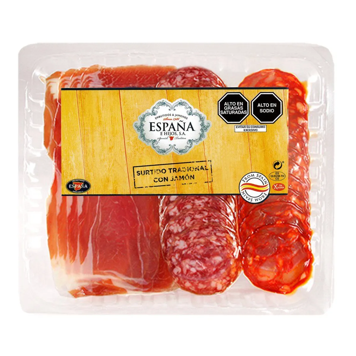 ESPANA E HIJOS - Surtido Tradicional España e Hijos con Jamón Empaque 100 g