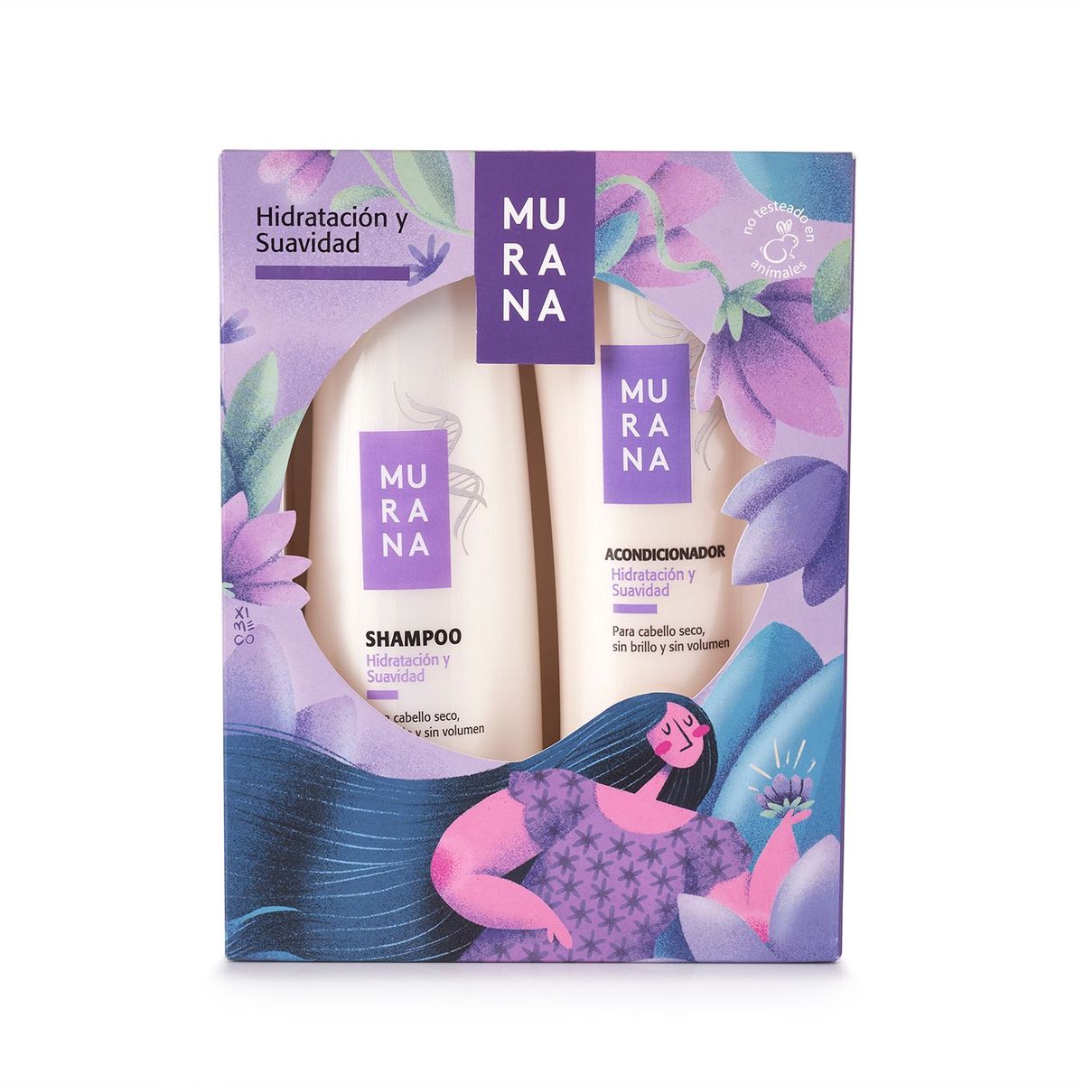 MURANA - Pack Murana Hidratación y Suavidad Shampoo 400 mL + Acondicionador 400 mL