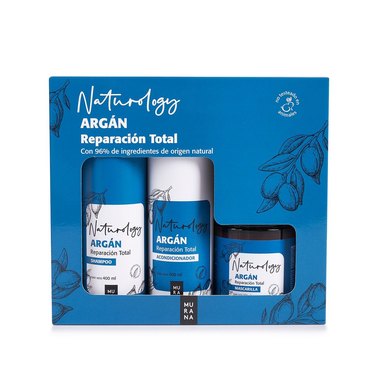 MURANA - Pack Murana Shampoo + Acondicionador + Mascarilla Argán