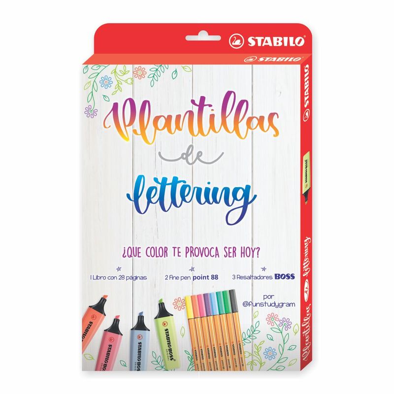STABILO - Pack Plantillas de Lettering Stabilo