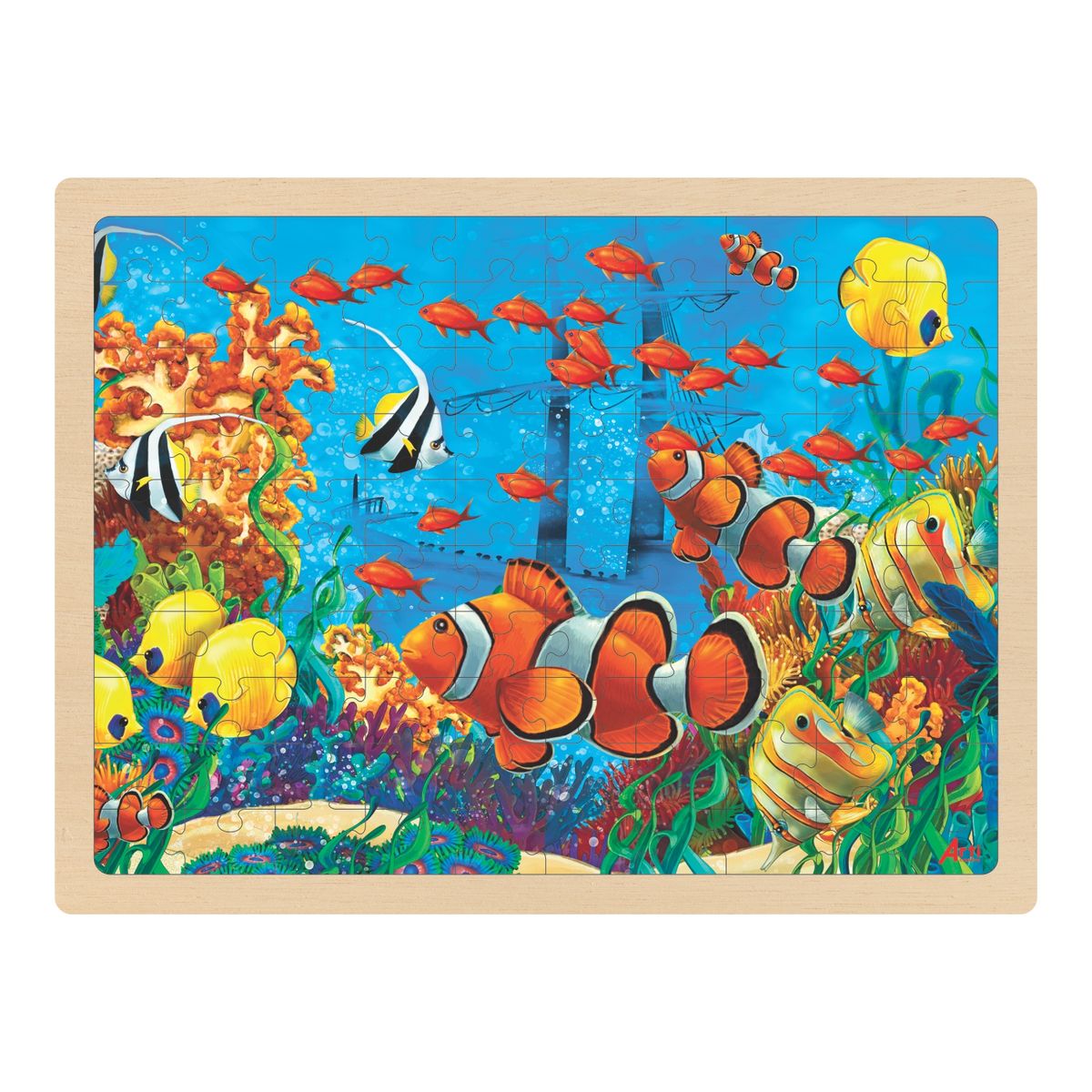 ARTI CREATIVO - Rompecabezas Arti Creativo Piratas Madera 100 Piezas