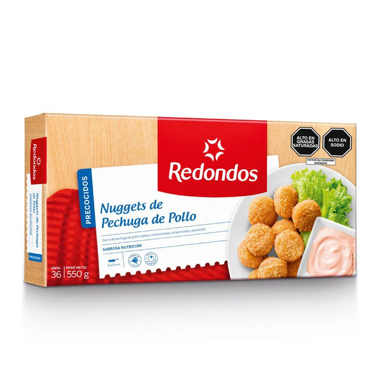 REDONDOS - Nuggets de Pechuga de Pollo Redondos Caja 550 g