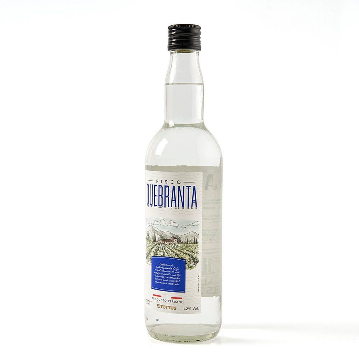 TOTTUS - Pisco Quebranta Tottus Botella 750 mL