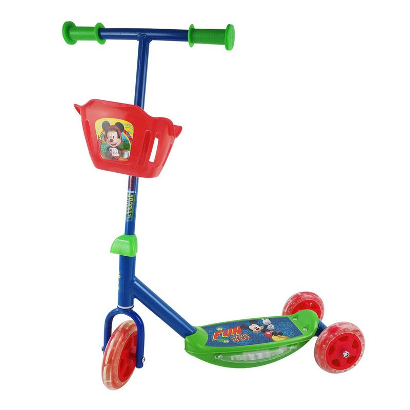 DISNEY - Scooter con Luz Música y Canasto Mickey