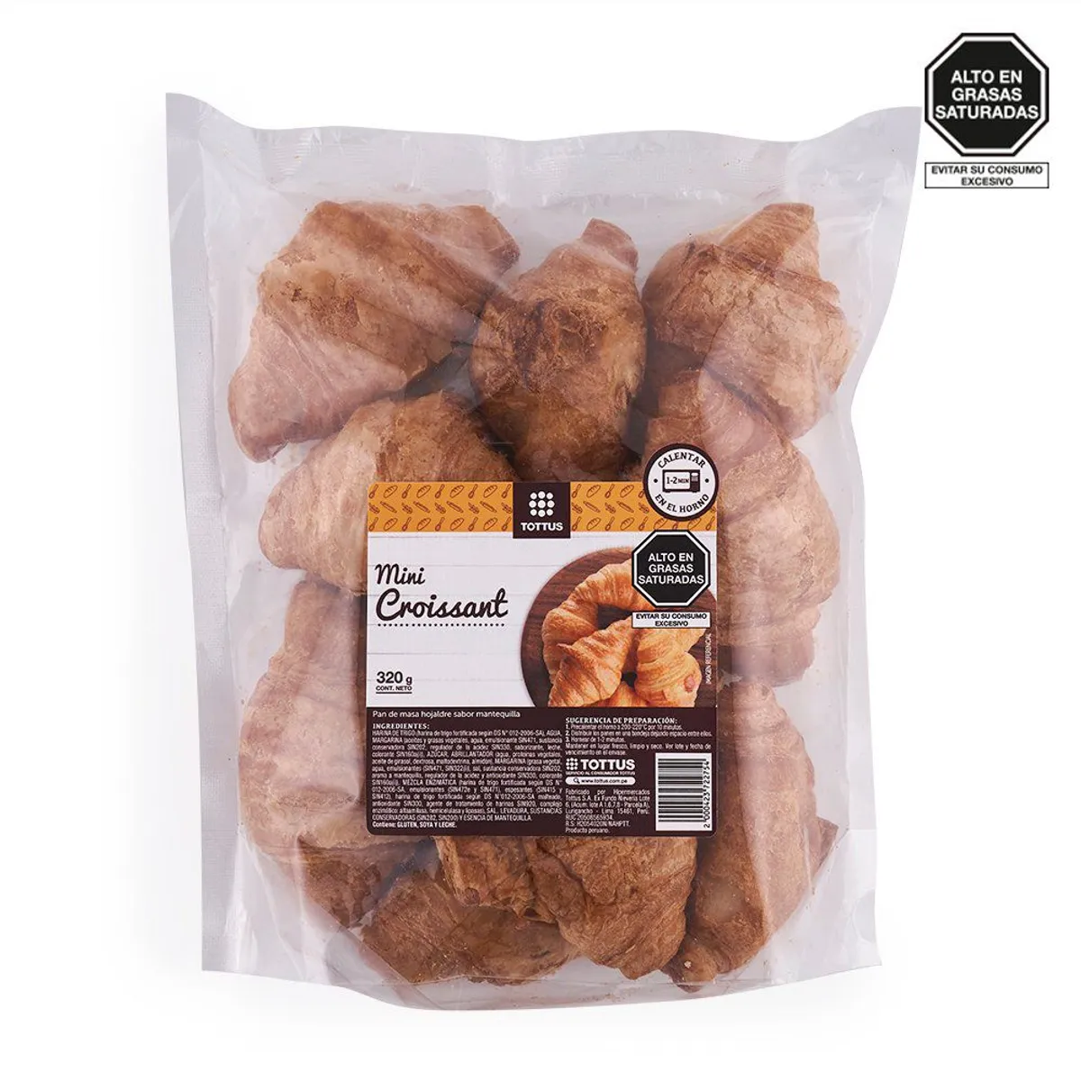 TOTTUS - Mini Pan Croissant Tottus 320 g