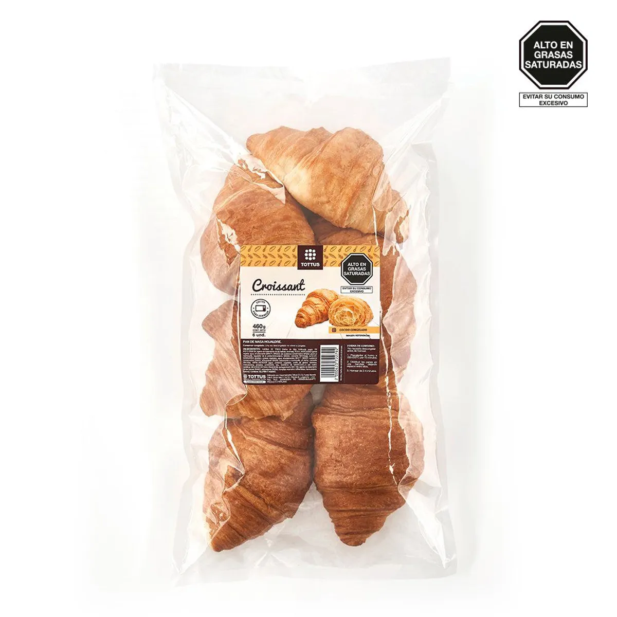 TOTTUS - Croissant Congelado Tottus 460 g