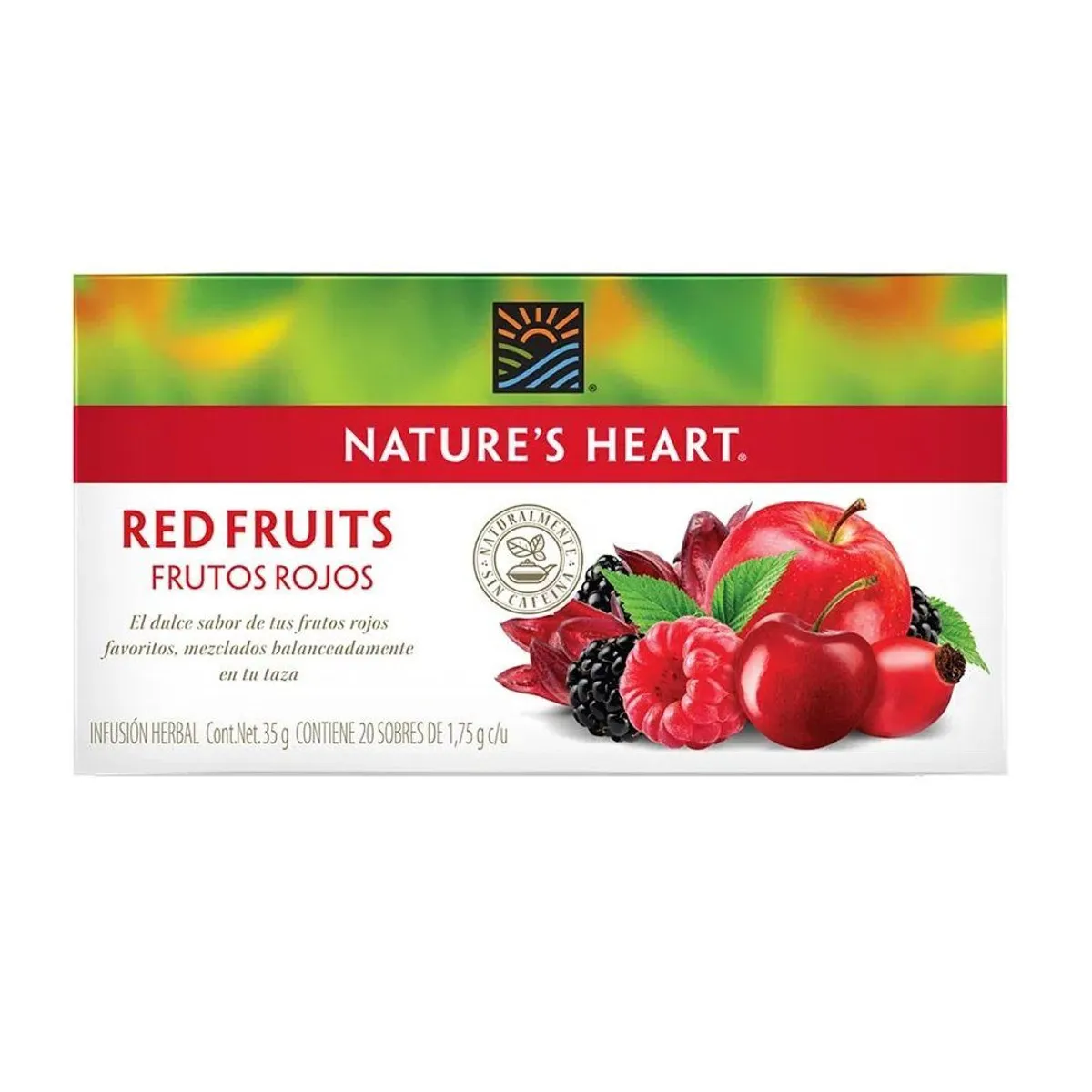 NATURES HEART - Infusión Natures Heart Frutos Rojos Caja 20 Sobres