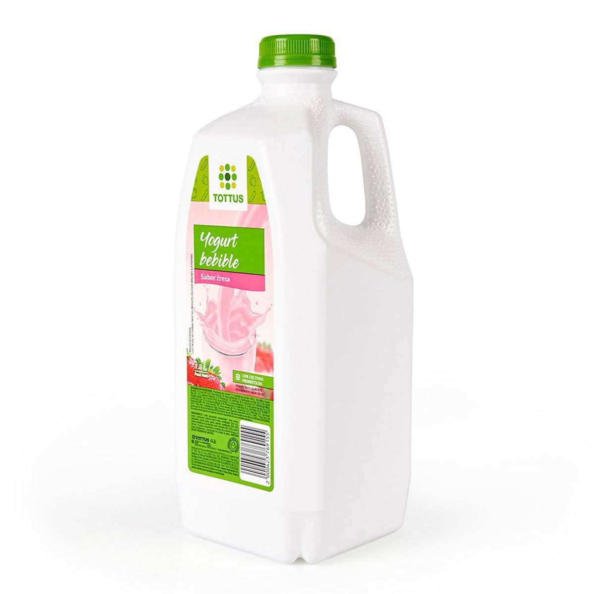 TOTTUS - Yogurt Bebible Tottus Fresa Botella 1.8 Kg