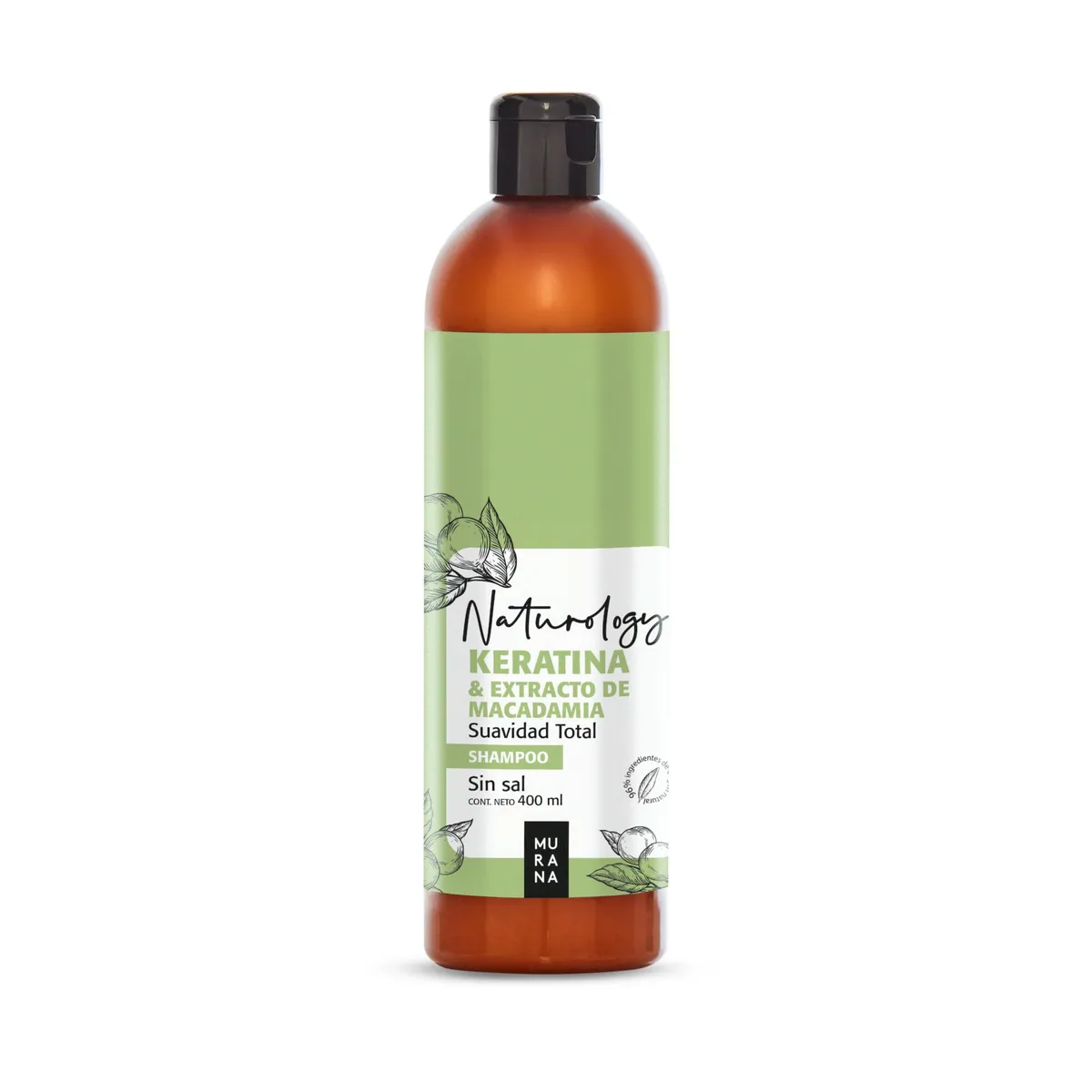 MURANA - Shampoo Sin Sal Murana Keratina y Macadamia Envase 400 mL