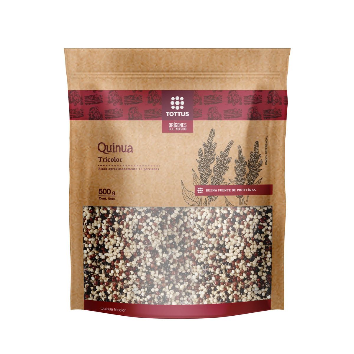 TOTTUS ORIGENES - Quinua Tricolor Tottus Orígenes Doypack 500 g