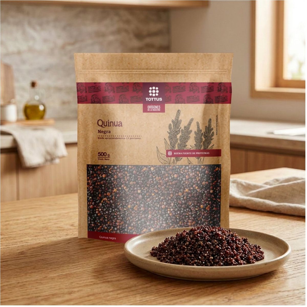TOTTUS ORIGENES - Quinua Negra Tottus Orígenes Menestra 500 g
