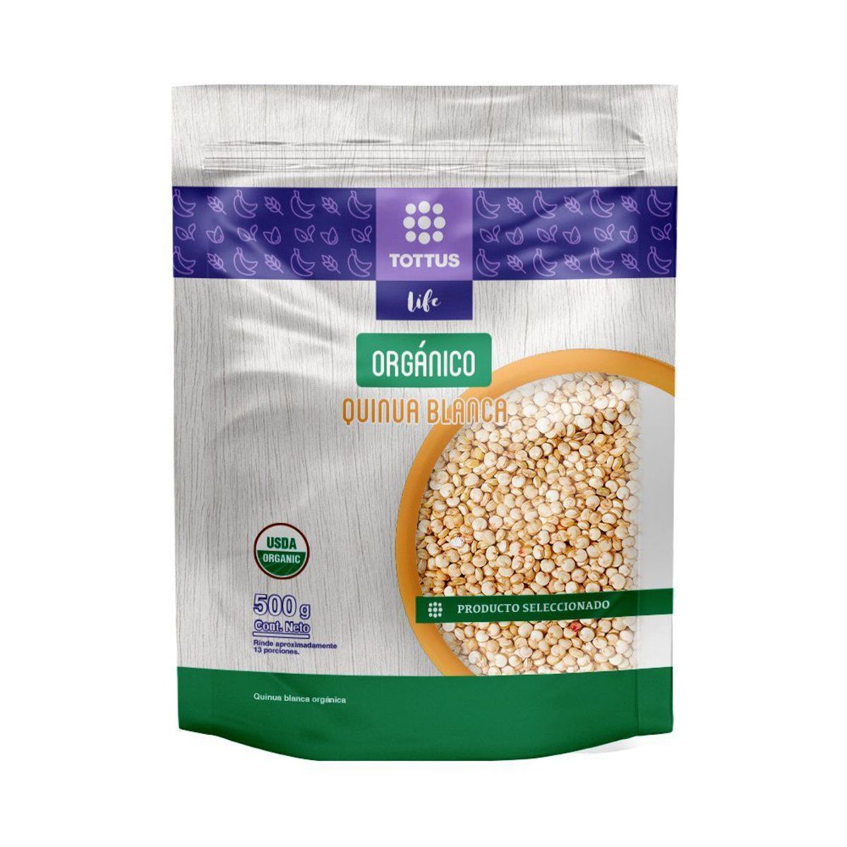 TOTTUS LIFE - Quinua Blanca Orgánica Tottus Life Doypack 500 g