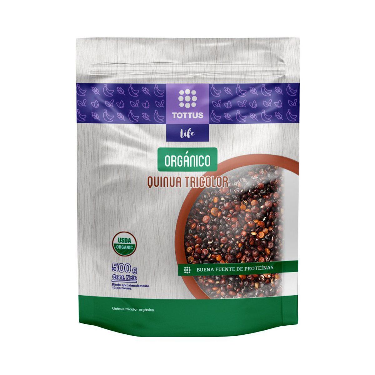 TOTTUS LIFE - Quinua Tricolor Orgánica Tottus Life Doypack 500 g