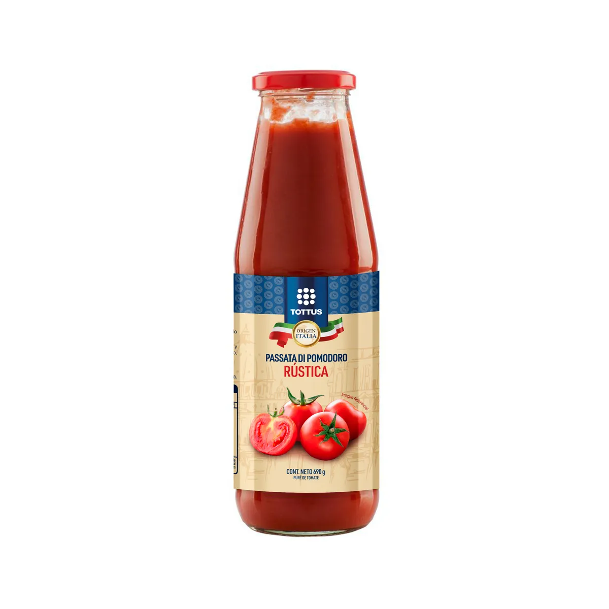 TOTTUS - Passata Rustica Tottus Envase x 690 g