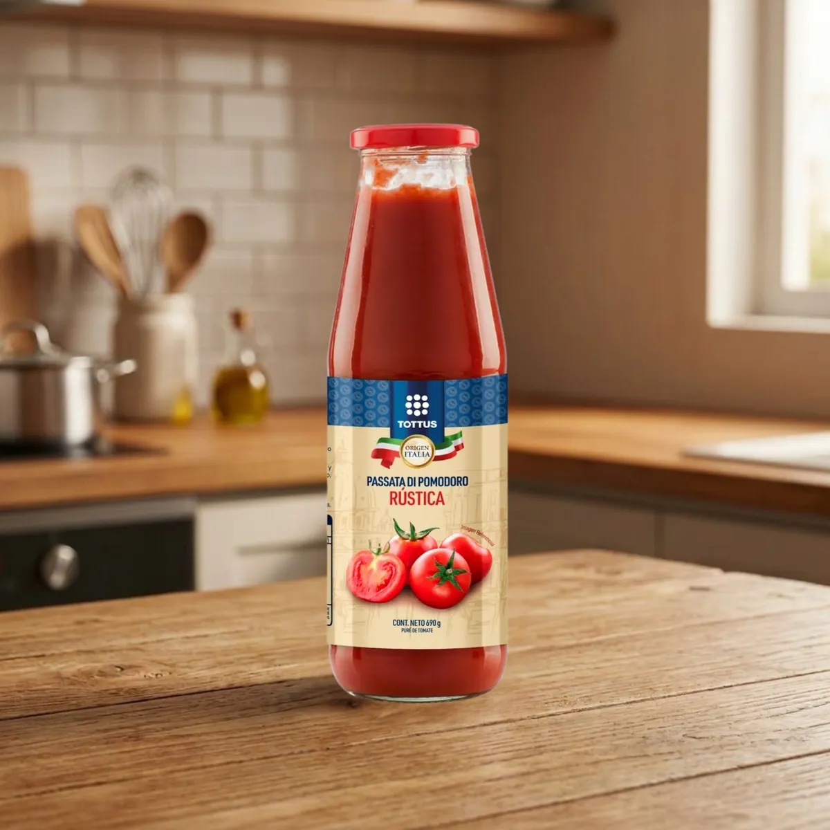 TOTTUS - Passata Rustica Tottus Envase x 690 g