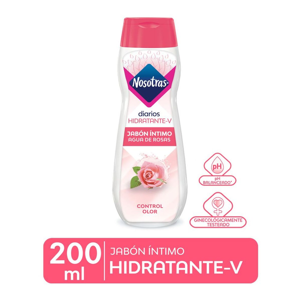 NOSOTRAS - Jabón Íntimo Nosotras Agua de Rosas Envase 200 mL