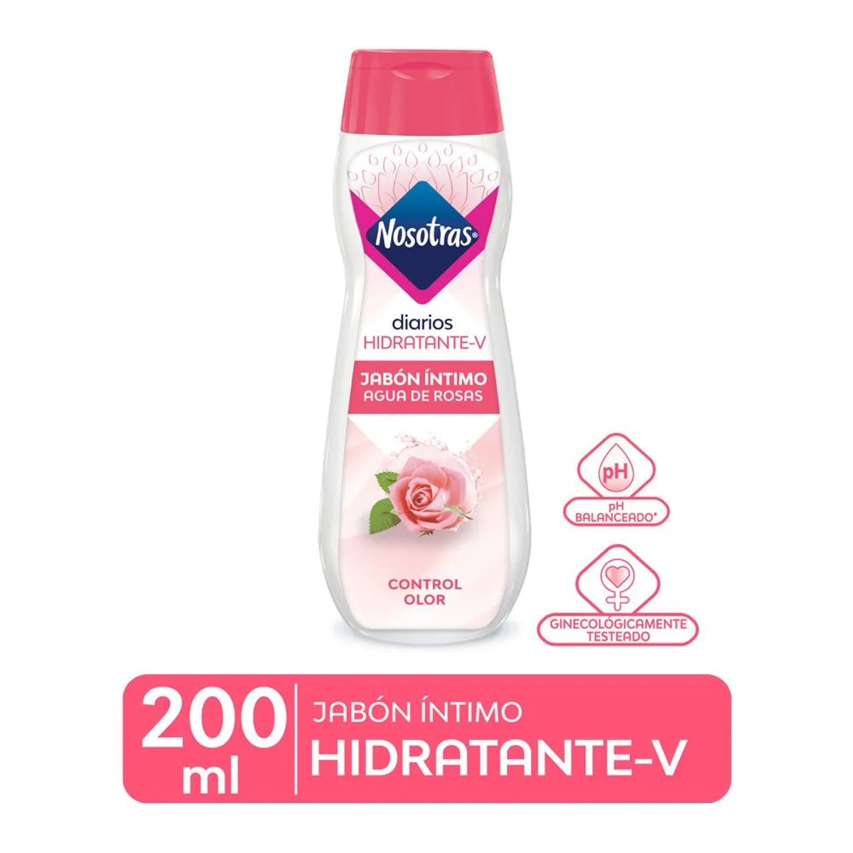 NOSOTRAS - Jabón Íntimo Nosotras Agua de Rosas Envase 200 mL