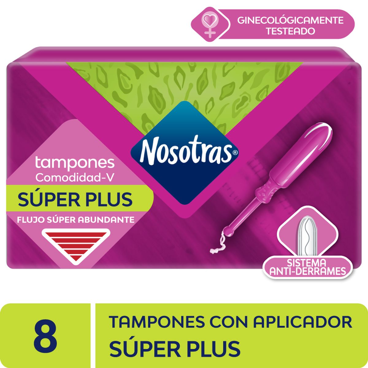 NOSOTRAS - Tampon Nosotras Súper Plus Con Aplicador Caja 8 Und