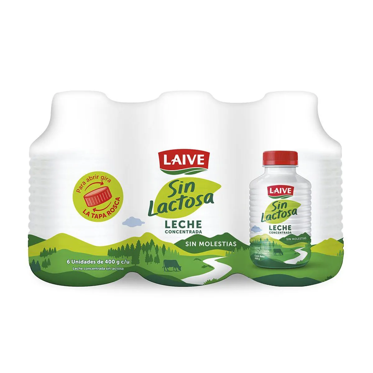 LAIVE - Sixpack Leche Laive Sin Lactosa Laive 400 g