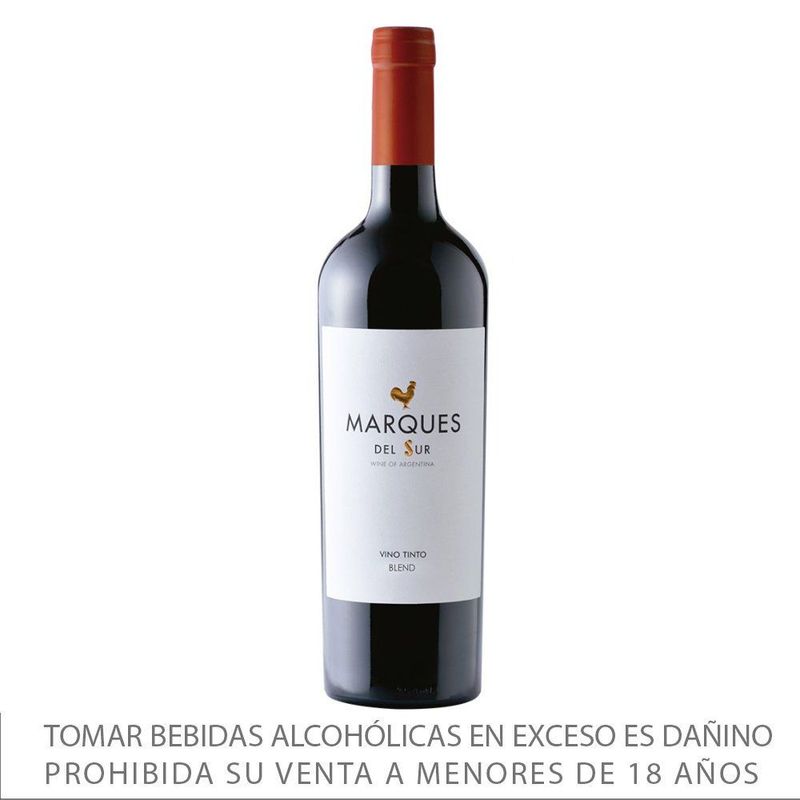 MARQUES DEL SUR - Vino Tinto Roble Blend Marques del Sur Botella 750 mL