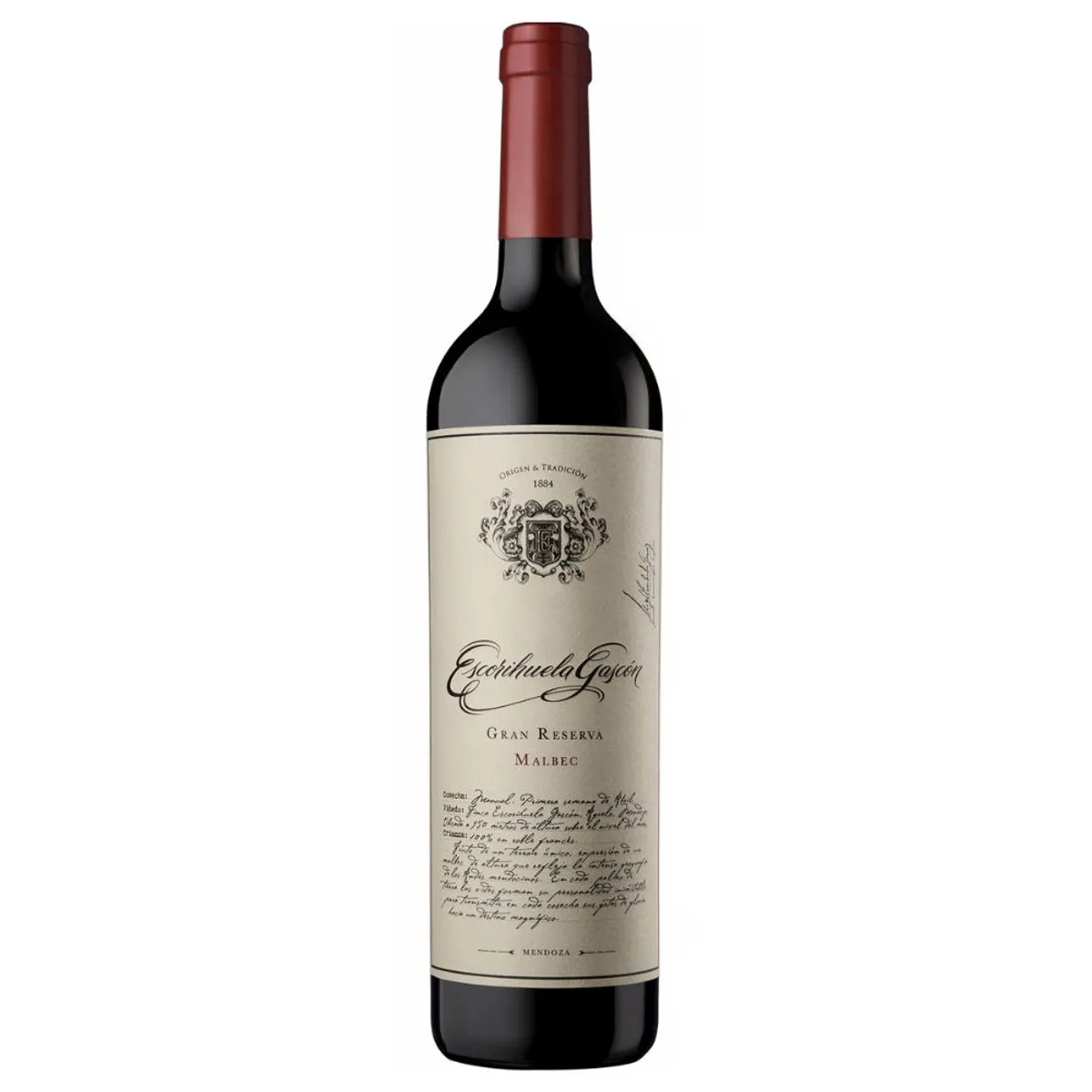 ESCORIHUELA GASCON - Vino Tinto Escorihuela Gascón Gran Reserva Malbec Botella 750 mL