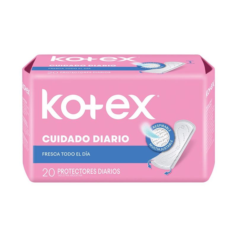 KOTEX - Protector Diario Kotex Cuidado Dia Esencial x 20 unidades