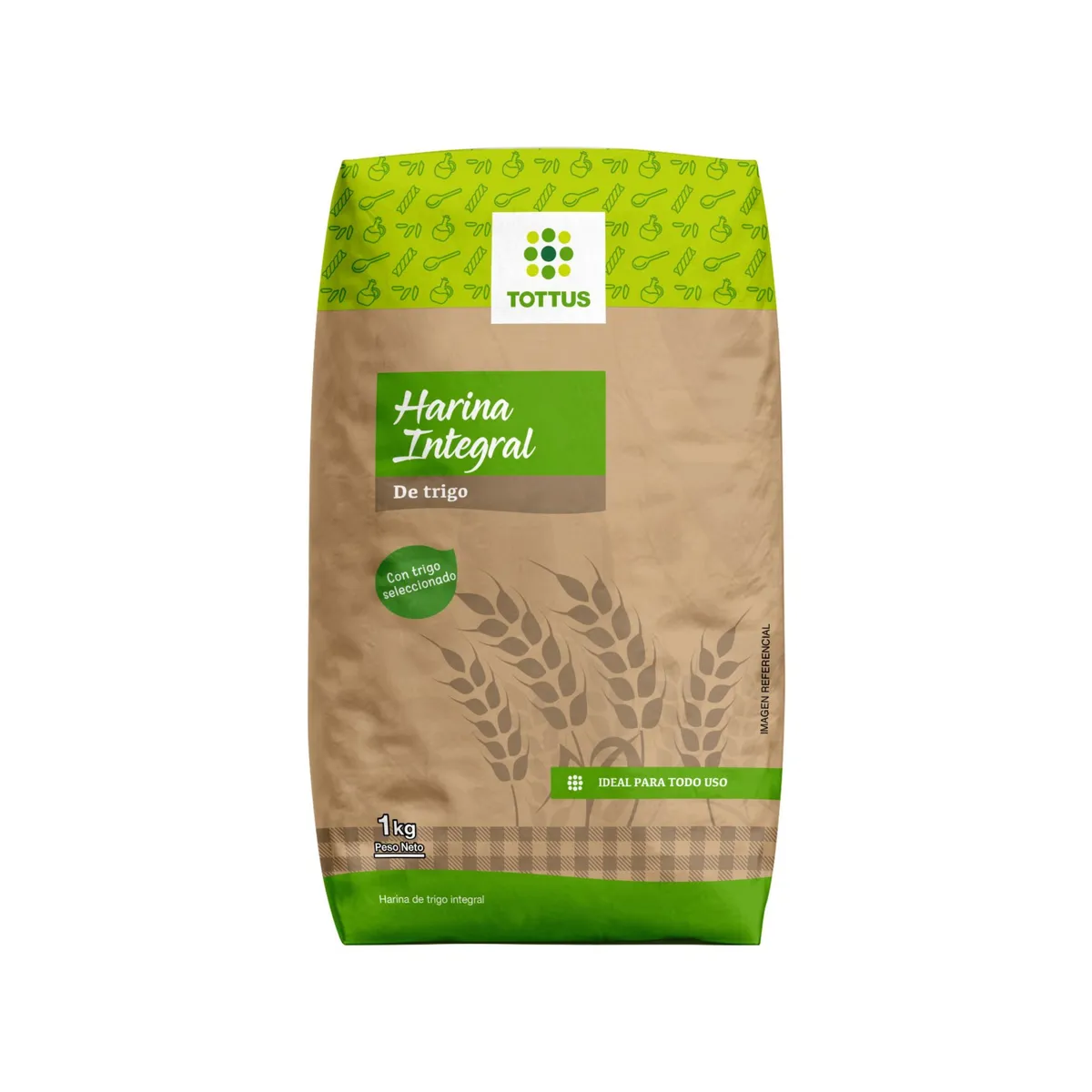 TOTTUS - Harina Integral Tottus Bolsa 1 Kg