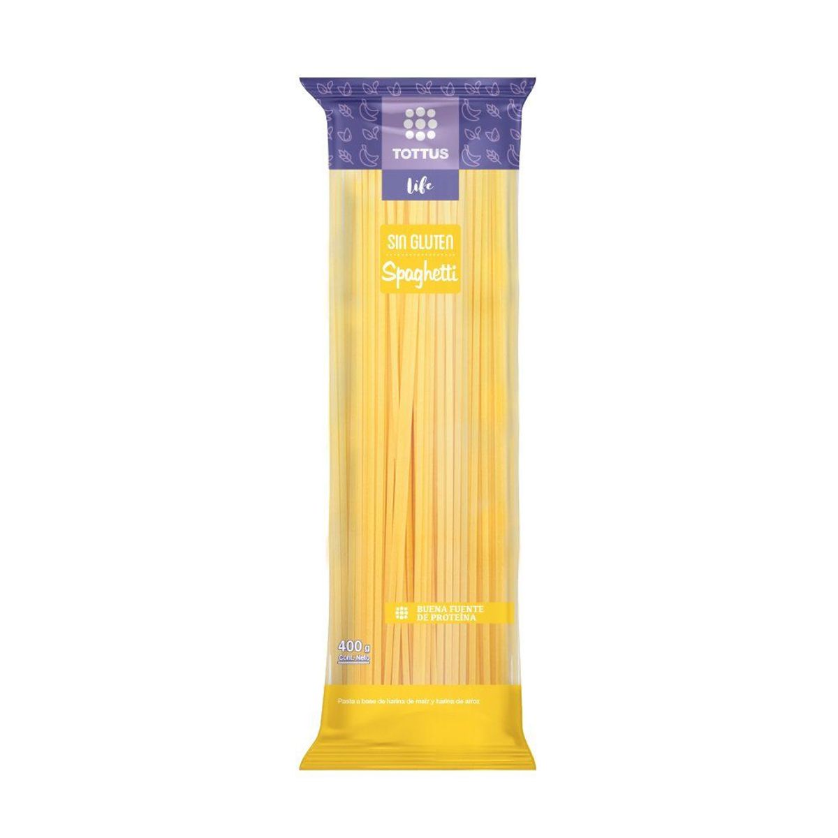 TOTTUS LIFE - Fideos Tottus Life Spaghetti Sin Gluten Bolsa 400 g