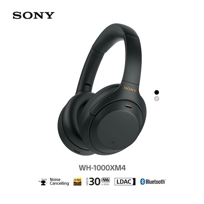 SONY - Audífonos Over Ear Noise Cancelling WH1000XM4BMUC Negro