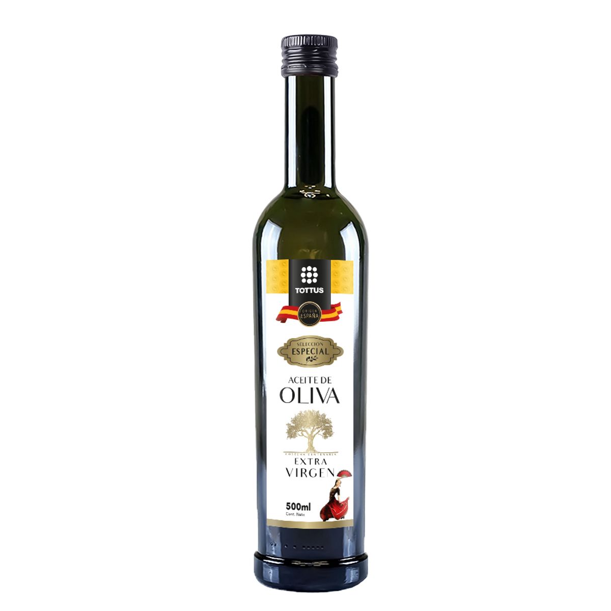 TOTTUS PREMIUM - Aceite de Oliva Tottus Premium Extra Virgen Botella 500 mL