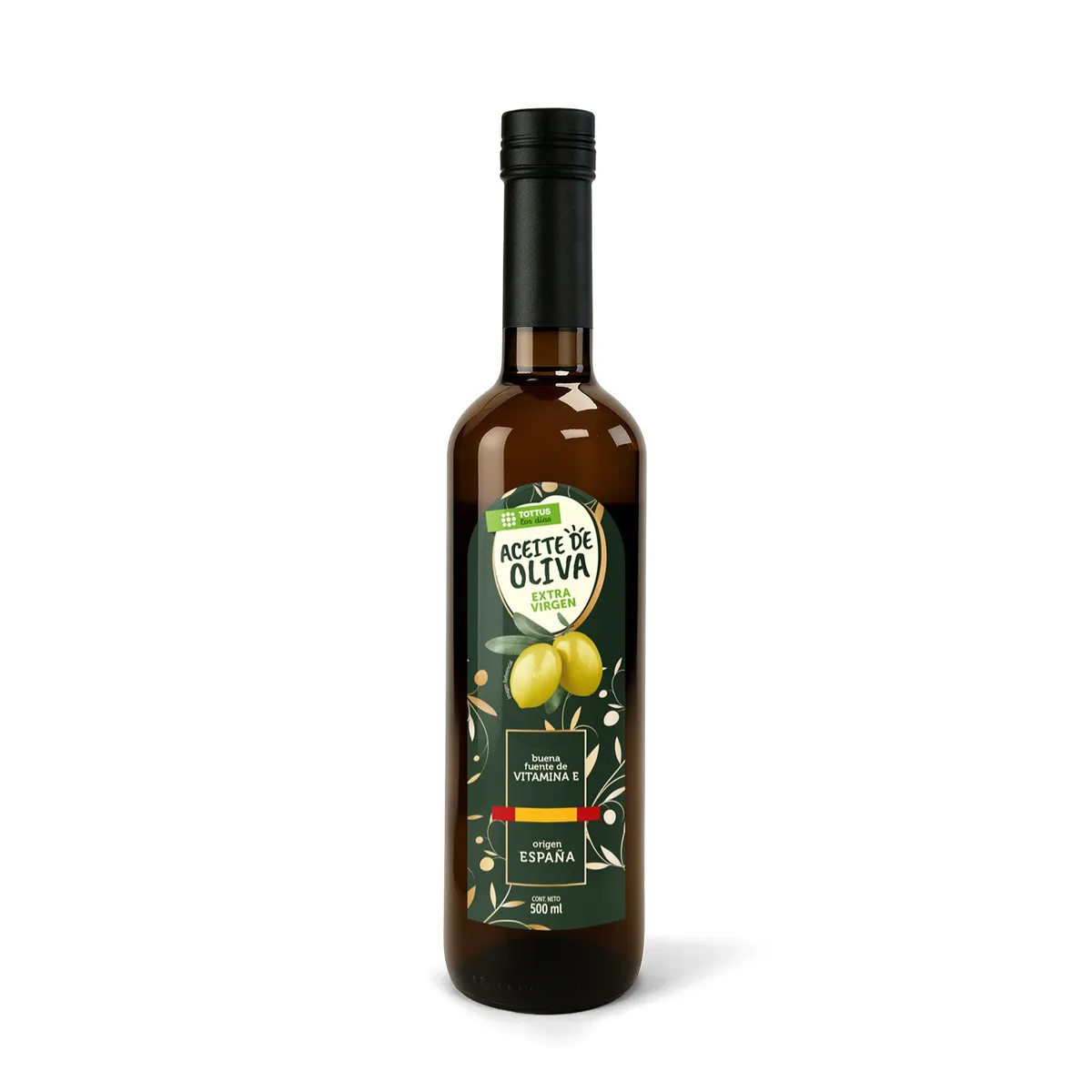 TOTTUS PREMIUM - Aceite de Oliva Tottus Premium Extra Virgen Botella 500 mL