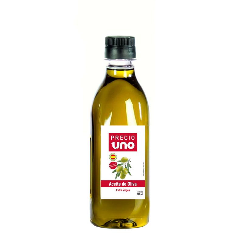 PRECIO UNO - Aceite de Oliva Precio Uno Extra Virgen Botella 500 mL