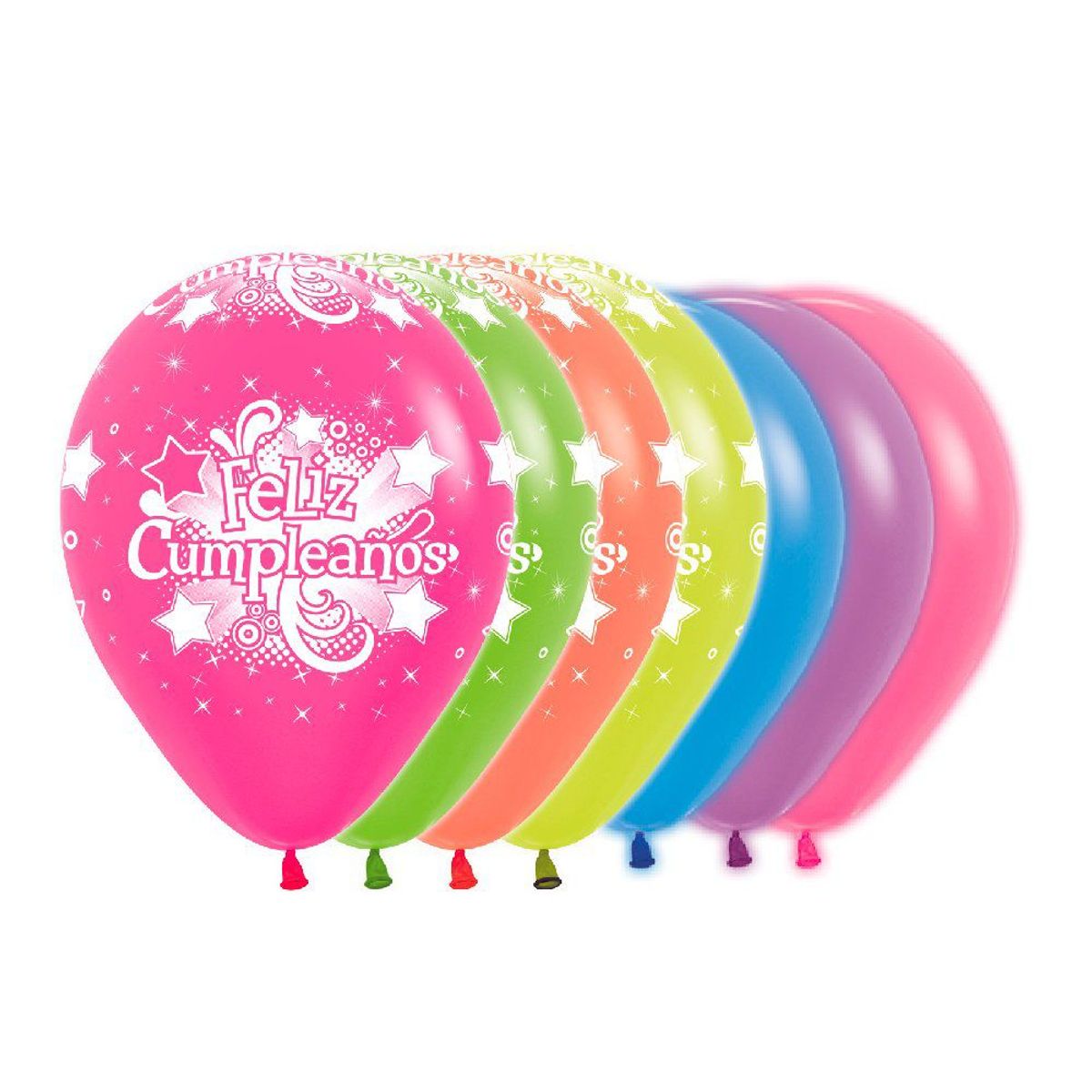 SEMPERTEX - GLOBOS R12 FELIZ CUMPLEANOS D X8 UND