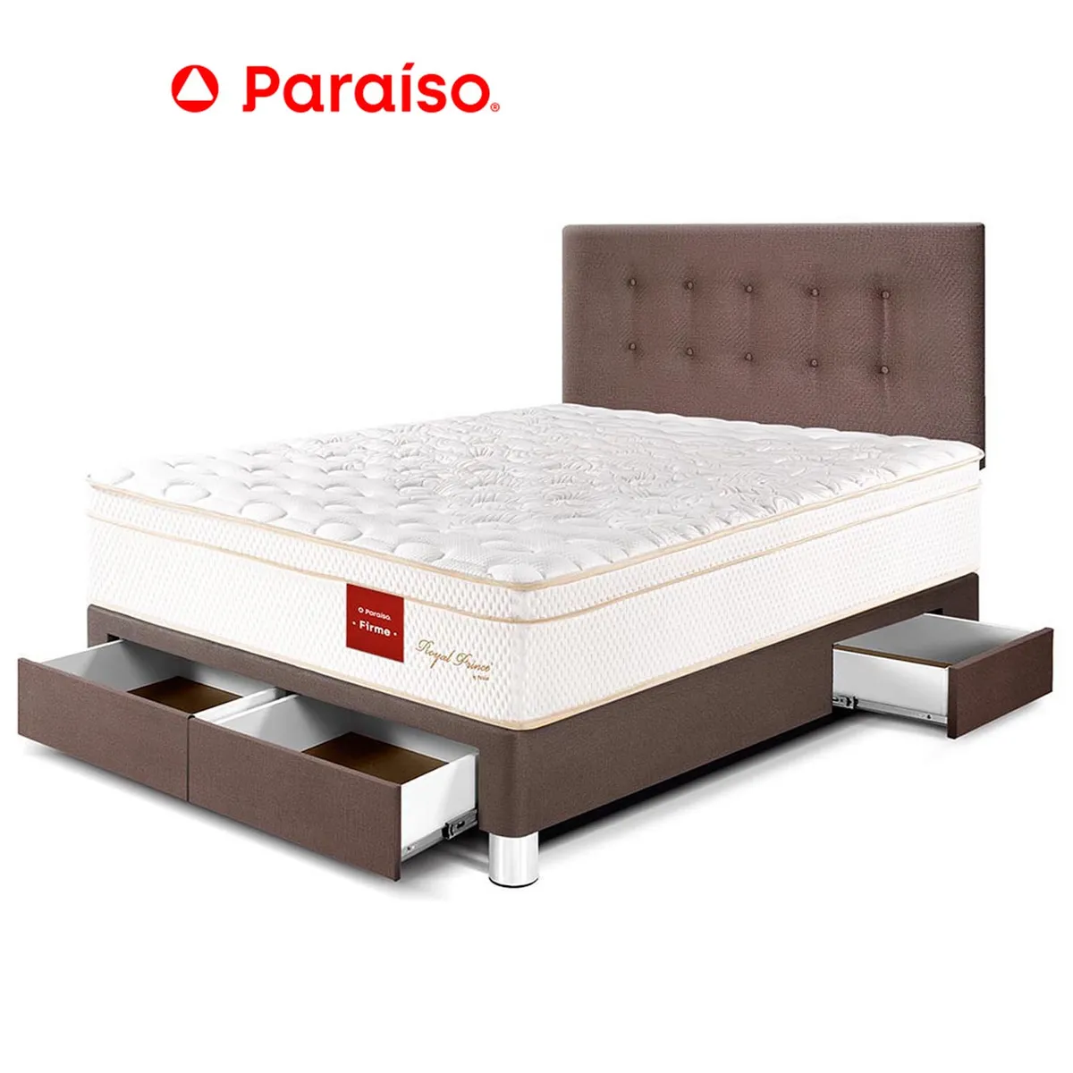 PARAISO - Dormitorio Cajones Royal Prince 2 Pz Choco