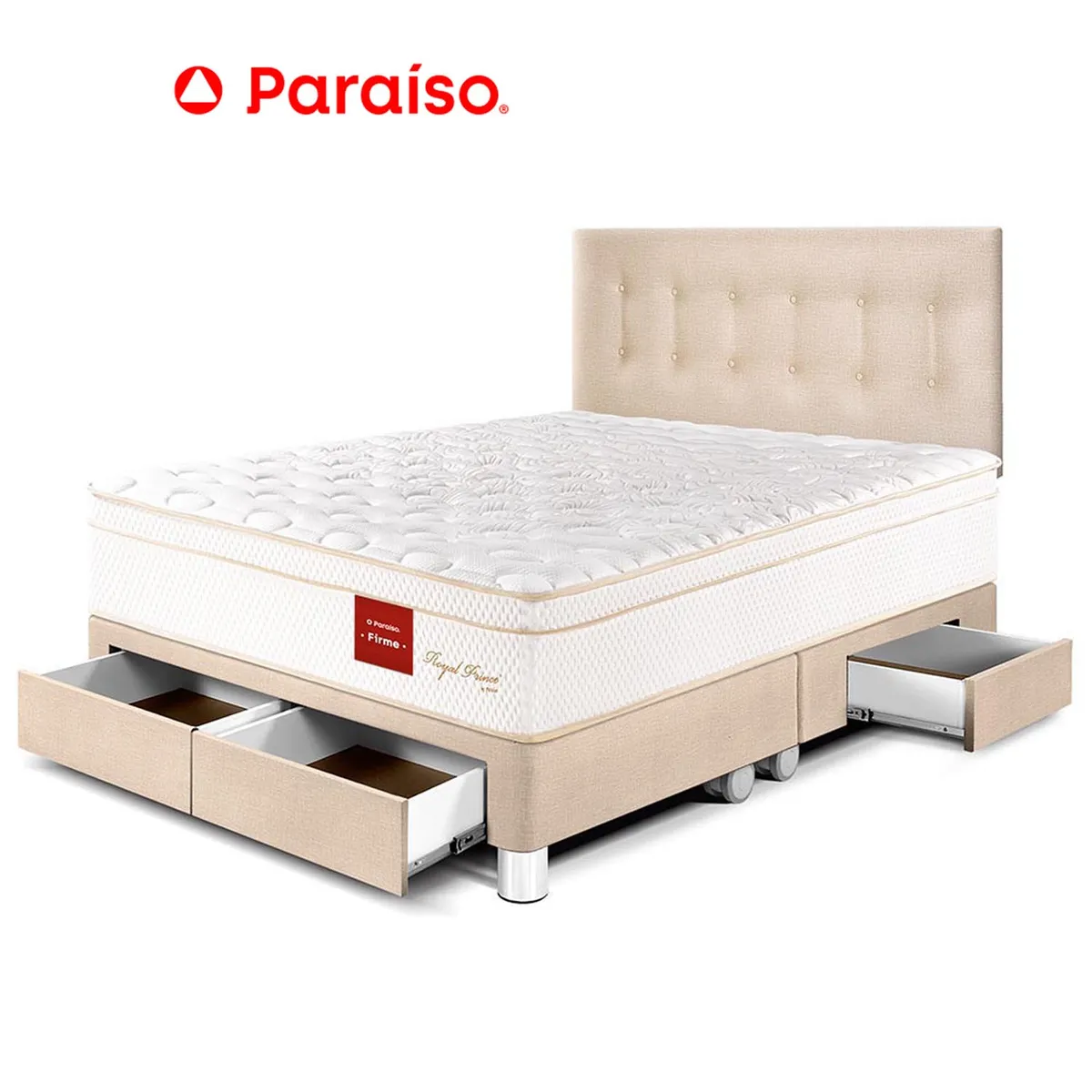 PARAISO - Dormitorio Cajones Royal Prince Queen Champ