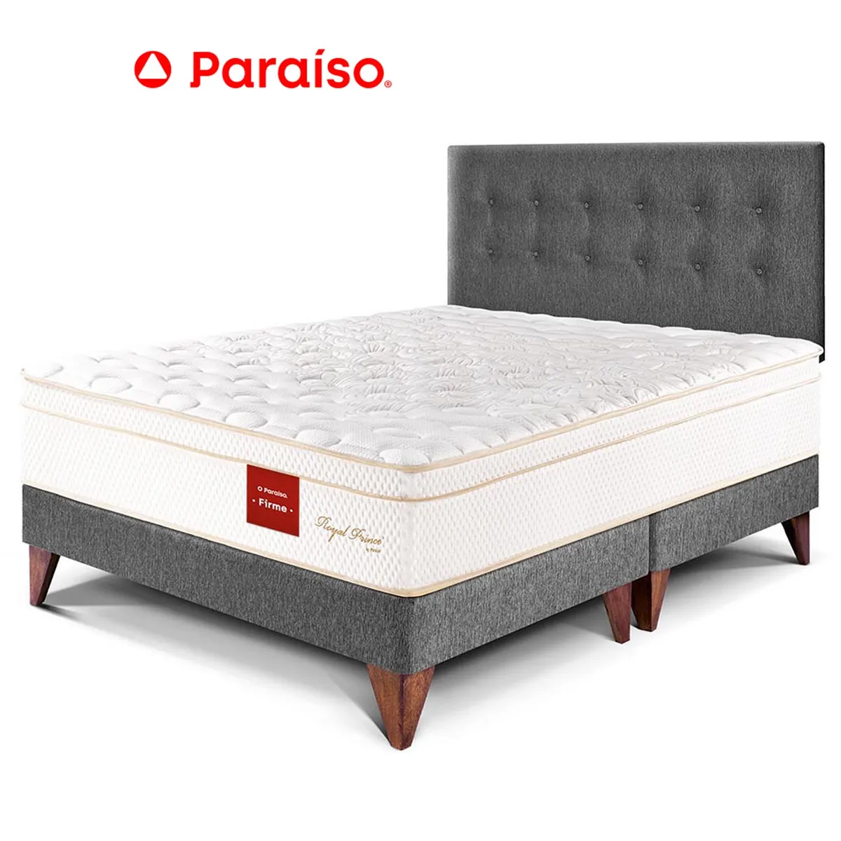 PARAISO - Dormitorio Eu Royal Prince Queen Gris