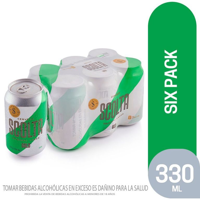 Cerveza Scolta Sixpack Lata 330 mL | Tottus Perú