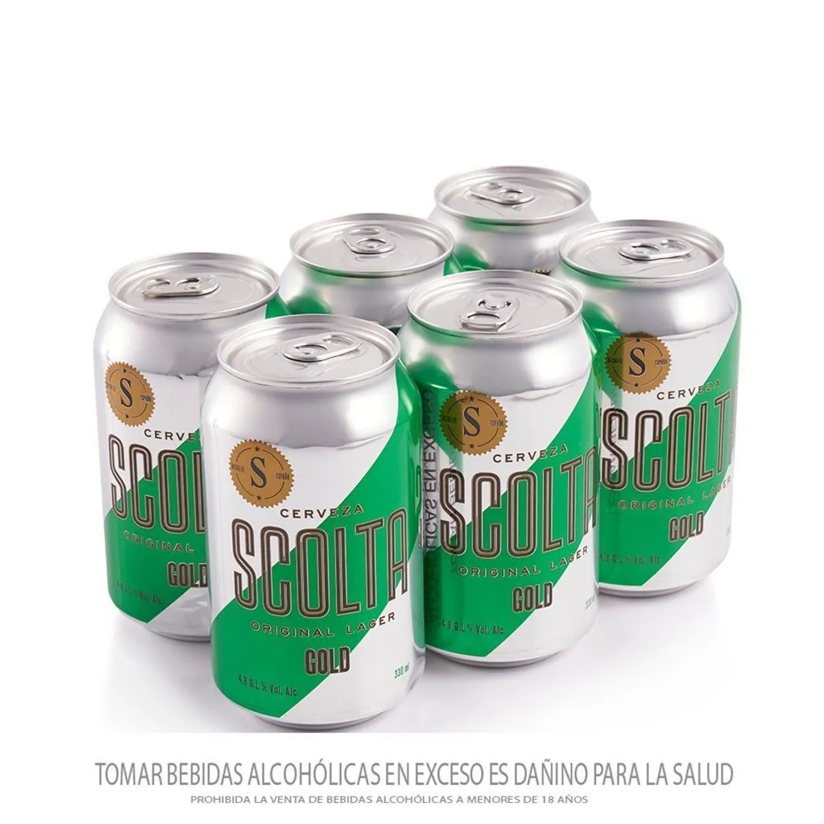 TOTTUS - Cerveza Scolta Sixpack Lata 330 mL