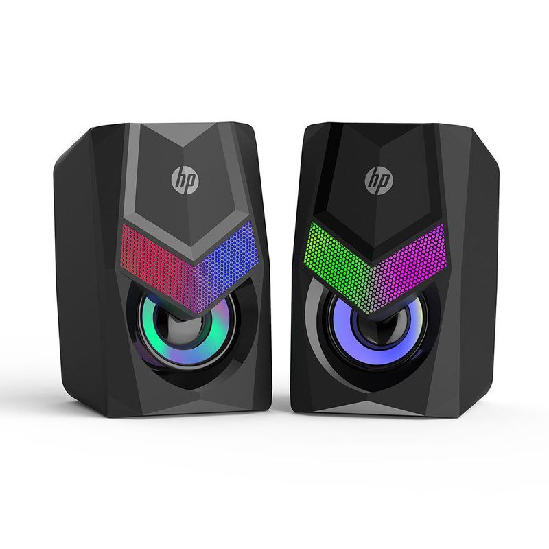 HP - Parlantes con Cable y Luces Led 2.0