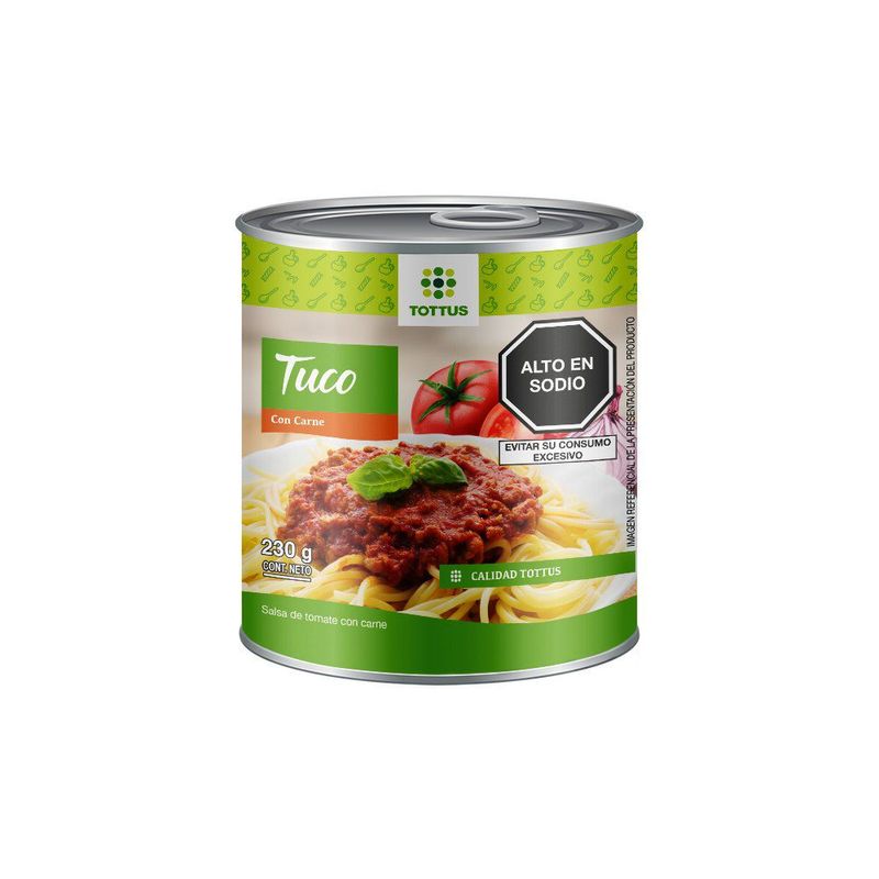 TOTTUS - Salsa Tottus Tuco con Carne Envase 230 g