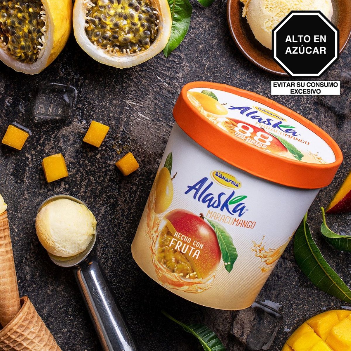 DONOFRIO - Helado Donofrio Alaska Maracumango Pote 900 mL