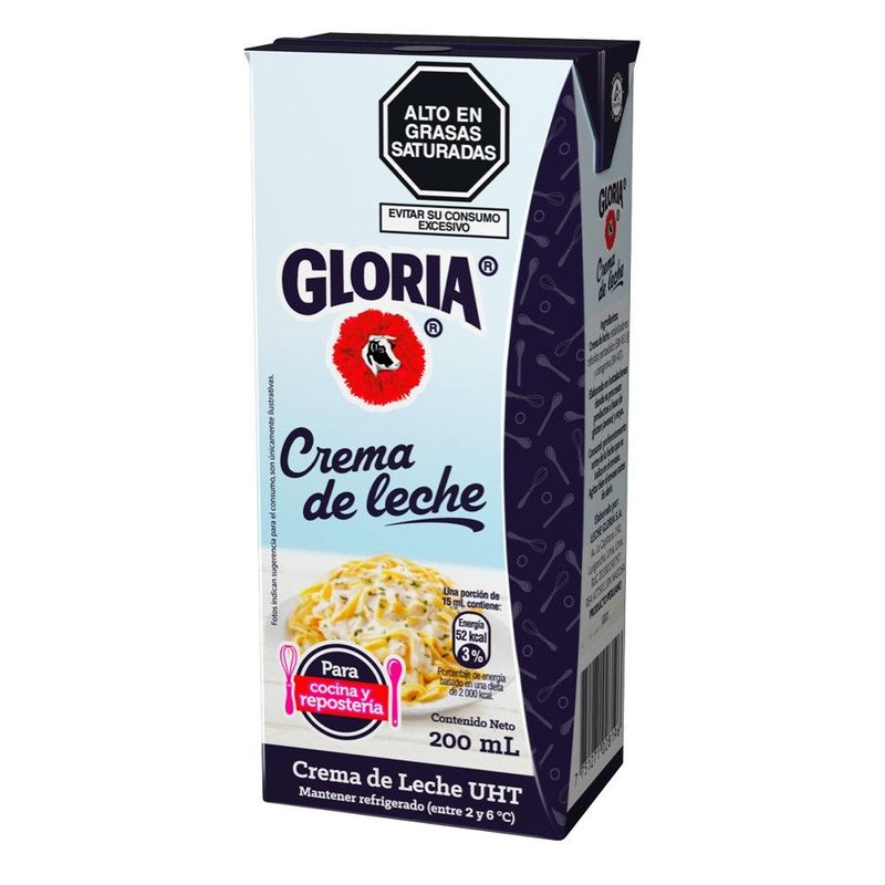 GLORIA - Gloria Crema De Leche UHT 200 mL