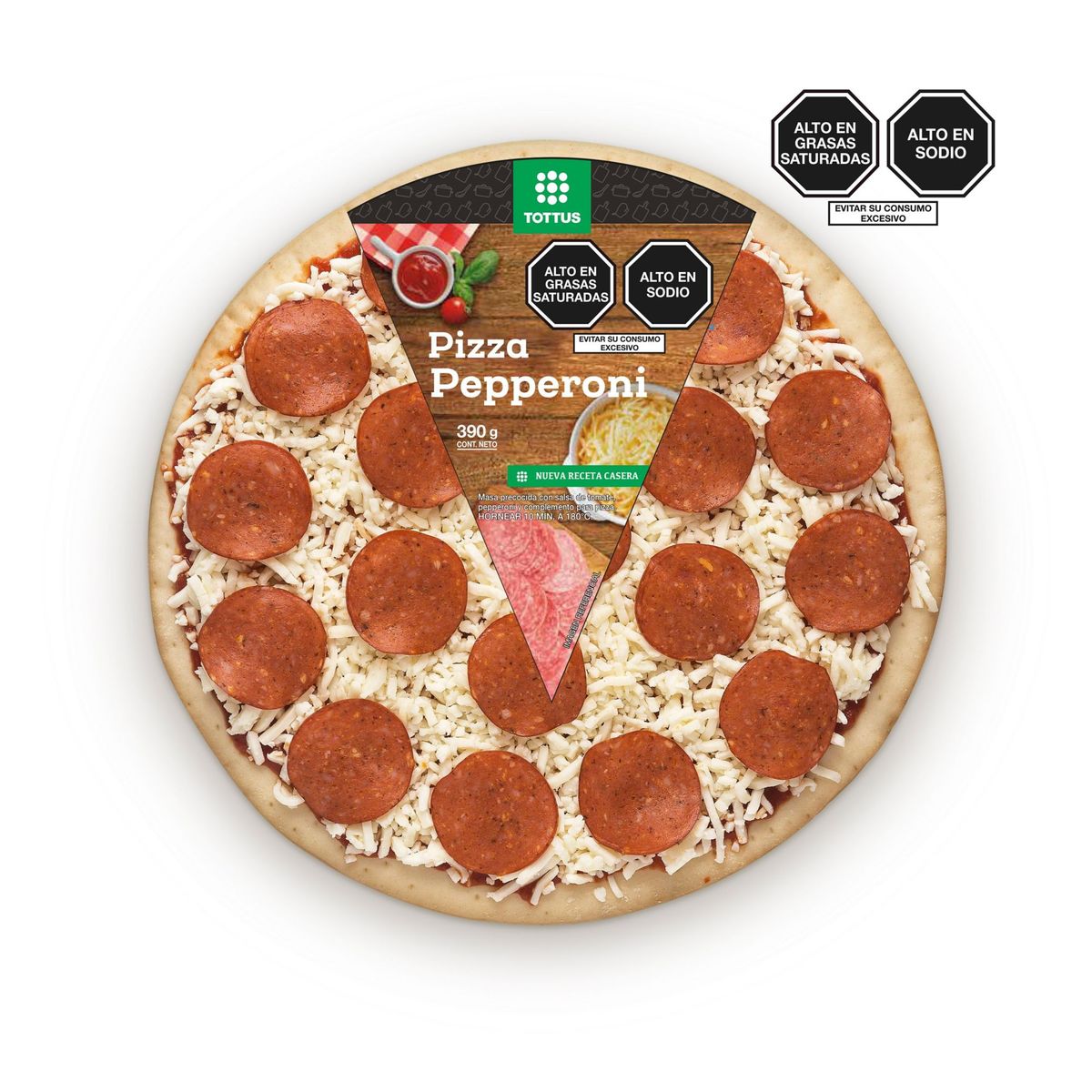 TOTTUS - Pizza Pepperoni Personal Precocida