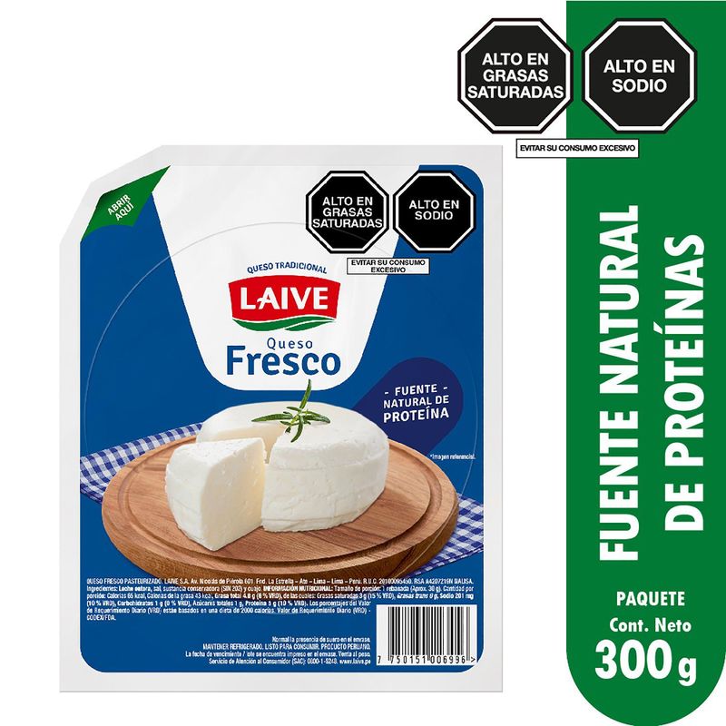 LAIVE - Queso Fresco Laive Tradicional 300gr