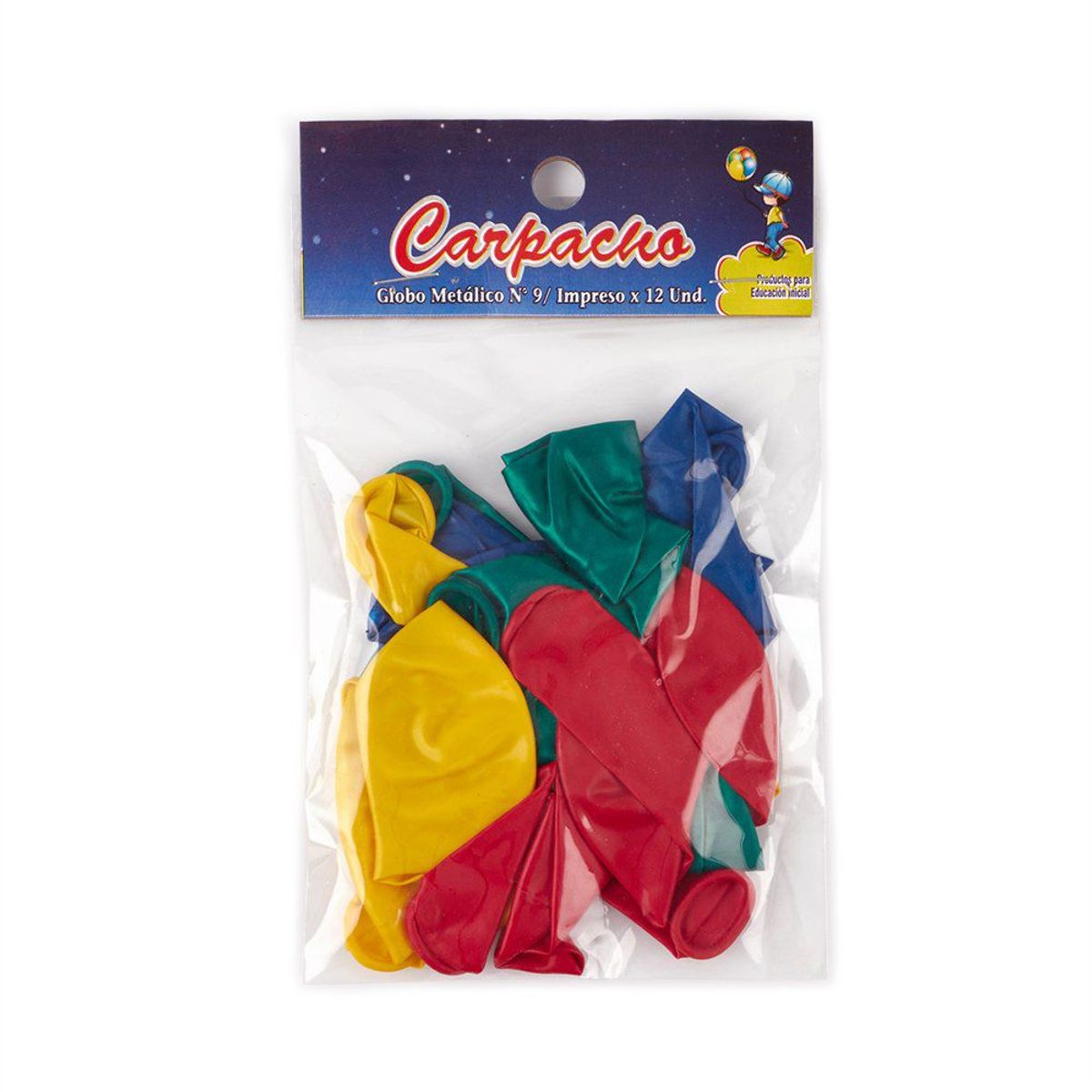 TOTTUS - GLOBO METALICO N9 COLORES OSCUROS X12 UN