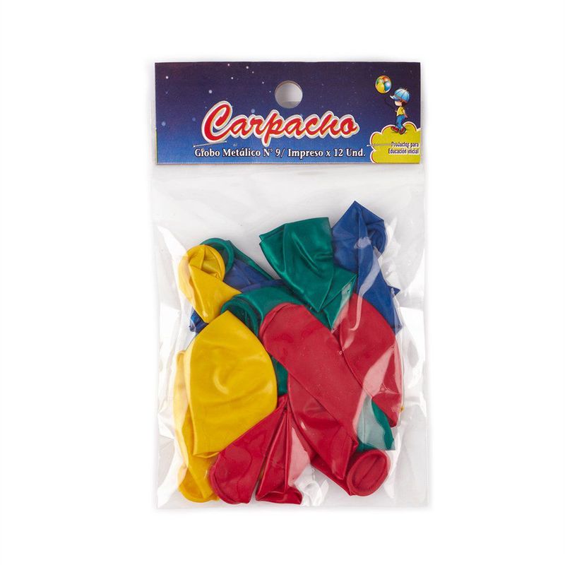 TOTTUS - GLOBO METALICO N9 COLORES OSCUROS X12 UN