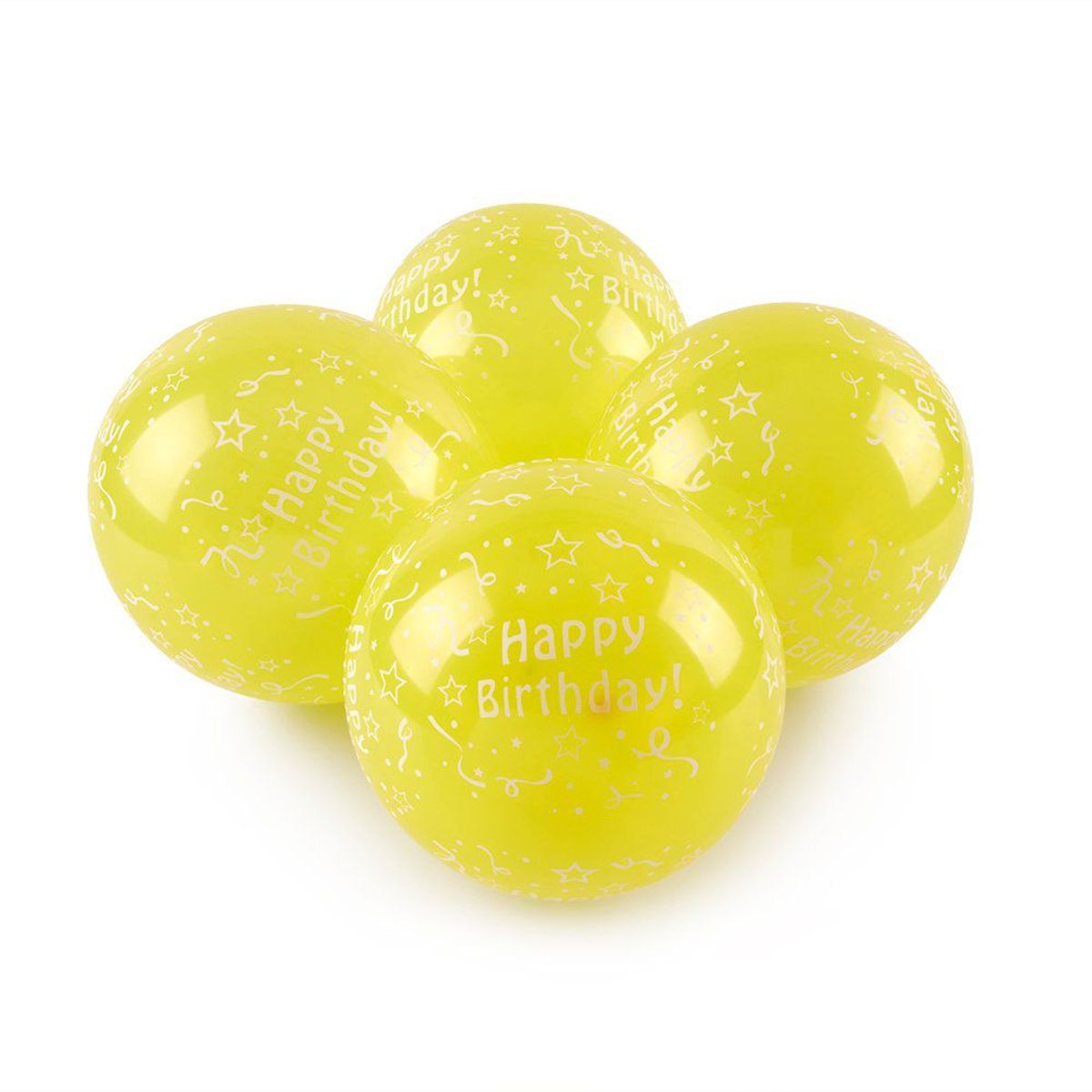 TOTTUS - GLOBO HAPPY BIRTHDAY COLOR AMARI X12 UN