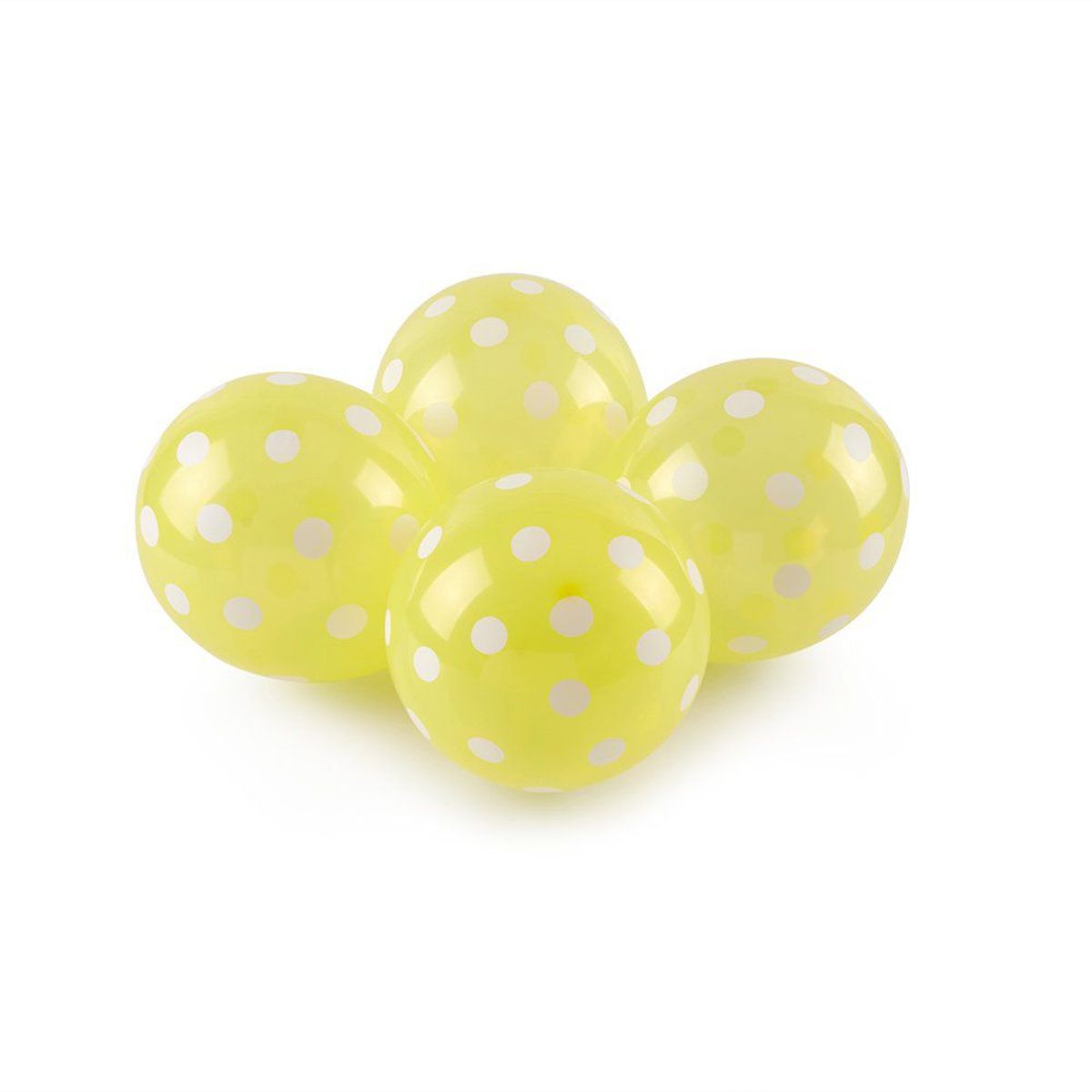 TOTTUS - GLOBO DISENO BOLAS AMARILLO X 12 UN